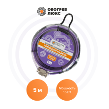 Саморегулирующийся греющий кабель Standart в трубу-15-5 Обогрев Люкс | ЭТК Обогрев
