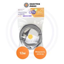 Саморегулирующийся греющий кабель Lite снаружи канализации-24-12 Обогрев Люкс | ЭТК Обогрев